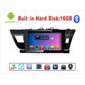 Système Android Car DVD Navigation GPS pour Corolla 10,1 pouces avec Bluetooth / WiFi / TV / MP4 / USB